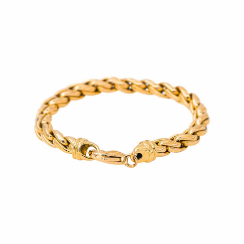 Bracelet maille tressée en or jaune 58 Facettes 5759286CN