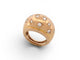 43 Bague dôme en or jaune 18K et diamants 58 Facettes 273983