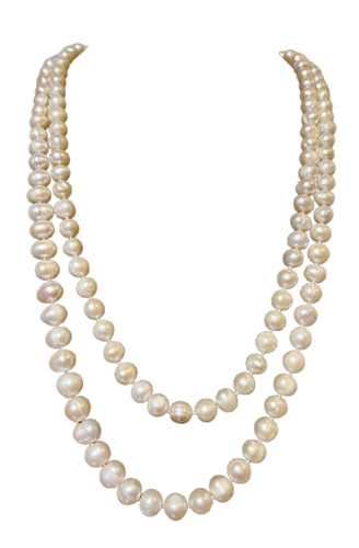 Sautoir 145 perles de culture d'eau douce, 120 cm 58 Facettes 889