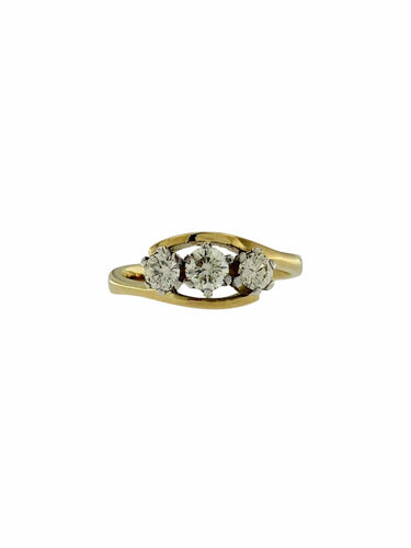 60 Trilogy - Bague en or blanc et diamants 58 Facettes A2087