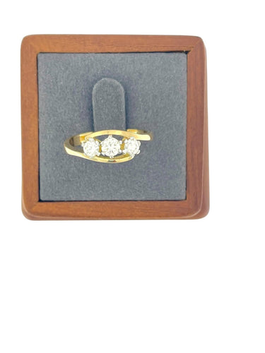 60 Trilogy - Bague en or blanc et diamants 58 Facettes A2087