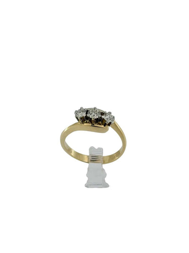 60 Trilogy - Bague en or blanc et diamants 58 Facettes A2087
