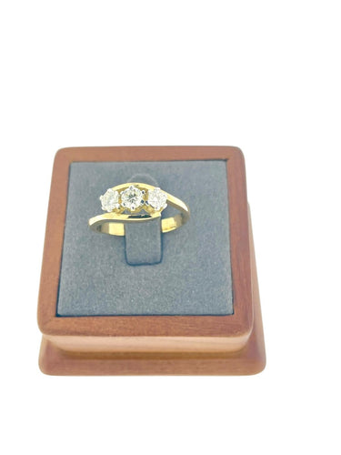 60 Trilogy - Bague en or blanc et diamants 58 Facettes A2087