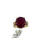 55 Bague cocktail IGI en or jaune, rubis et diamants 58 Facettes A2088