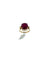 55 Bague cocktail IGI en or jaune, rubis et diamants 58 Facettes A2088