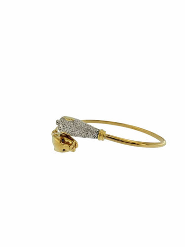 CEMPP - Bracelet Panthère en or 18 carats, diamants et saphirs 58 Facettes BR1573
