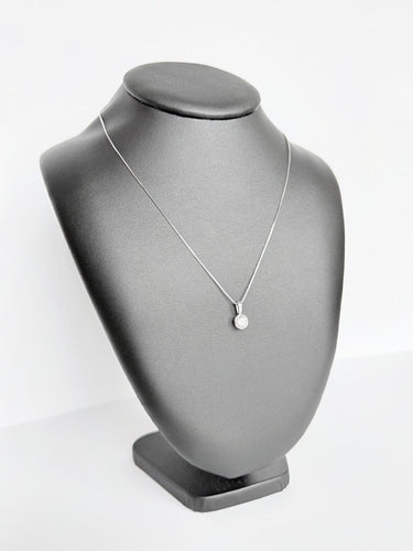 Binder - Collier solitaire en or blanc 14 carats et diamant 1,25 ct 58 Facettes C1594