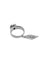 54 Bague cocktail IGI en or blanc avec saphir et diamants 58 Facettes A2092