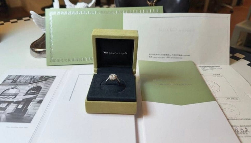 51 Van Cleef & Arpels Icône - Bague solitaire diamant 1,01 ct 58 Facettes jnci142