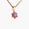 Collier pendentif en or jaune, rubis et diamant 58 Facettes Pendentif