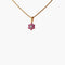 Collier pendentif en or jaune, rubis et diamant 58 Facettes Pendentif