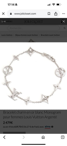 Louis Vuitton - Bracelet en or blanc 58 Facettes Bracelet
