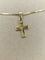 Pendentif croix vintage en or jaune 18 ct 58 Facettes CV-094