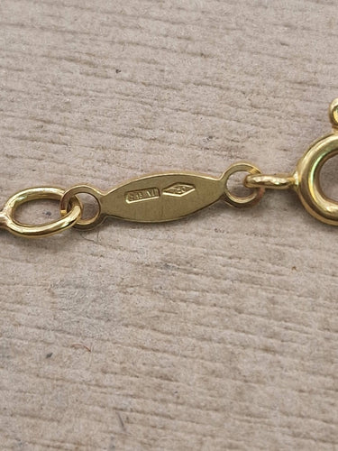Pendentif croix vintage en or jaune 18 ct 58 Facettes CV-094