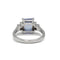 54 Bague en platine, diamants et saphir Ceylan non chauffé 3,50 ct 58 Facettes SA028