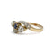 53 Art nouveau - Bague tourbillon en or 750, diamants et saphir 58 Facettes SA011