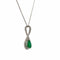 Pendentif Imperial Heritage - Pendentif en or blanc, diamants et émeraude 58 Facettes 50484