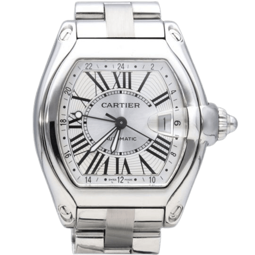 Cartier Roadster GMT - Montre en acier 58 Facettes MT47191