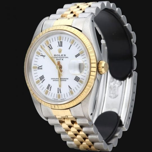 Rolex Date - Montre 34 mm en or jaune et acier 58 Facettes MT46945
