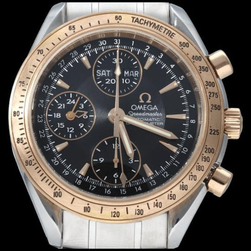 Omega Speedmaster - Montre Day Date automatique en or rose et acier 58 Facettes MT47400