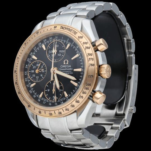 Omega Speedmaster - Montre Day Date automatique en or rose et acier 58 Facettes MT47400