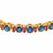 Bracelet en or rose et jaune avec saphirs et rubis 58 Facettes 4776474CN