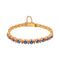 Bracelet en or rose et jaune avec saphirs et rubis 58 Facettes 4776474CN