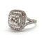 53 Bague diamant princesse en or blanc 18K et diamants 58 Facettes BO/260041