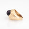 Bague 52 Circle Fine Art - Bague dôme en or jaune 14k améthyste cabochon et diamants 58 Facettes G13513