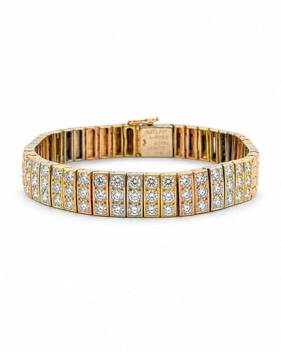 Van Cleef & Arpels - Bracelet 3 ors et diamants 58 Facettes Vca
