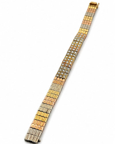 Van Cleef & Arpels - Bracelet 3 ors et diamants 58 Facettes Vca