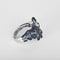 Bague 53 Boucheron Héra, Le Paon - Bague en or gris, saphirs et diamants 58 Facettes 58FC61