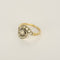 54 Bague Volute en or jaune, or gris et diamants taille rose 58 Facettes GoldenL-2