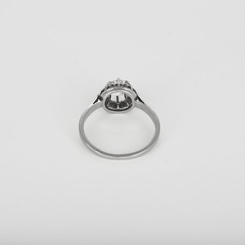 54 Bague solitaire en or gris et diamant taille ancienne 0,70 ct 58 Facettes GoldenL-3