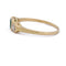 55 Bague vintage en or jaune 18 kt, émeraude et diamants 58 Facettes AN707 P8 (0969)