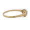 55 Bague vintage en or jaune 18 kt, émeraude et diamants 58 Facettes AN707 P8 (0969)