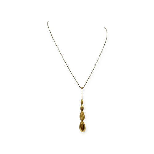Collier pendentif gouttes en or jaune 58 Facettes 330098531
