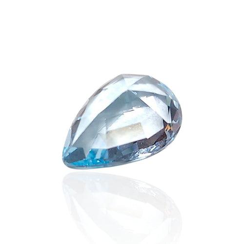 Topaze bleue du Brésil - Pierre 8,325 ct taille goutte mixte 58 Facettes #26-129-TPBLGT