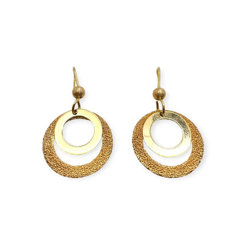 Boucles d'oreilles pendantes en or jaune 750 58 Facettes 330098032