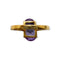 58 Bague en or jaune 750 avec pierre type améthyste 58 Facettes 330098926
