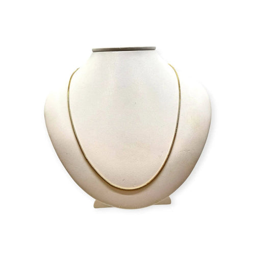 Chaîne maille serpent en or jaune 750 58 Facettes 330097529