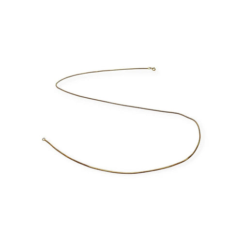 Collier Chaîne maille serpent en or jaune 750 58 Facettes 330097529
