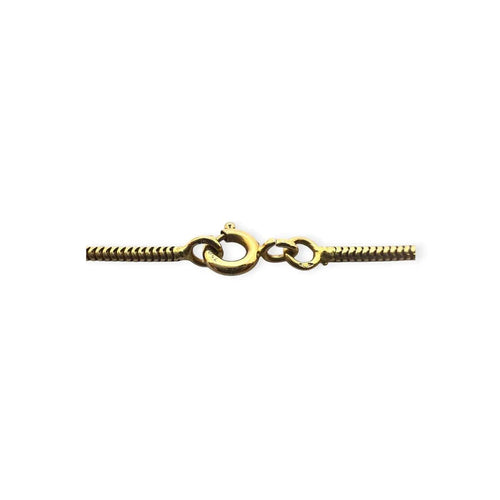 Collier Chaîne maille serpent en or jaune 750 58 Facettes 330097529