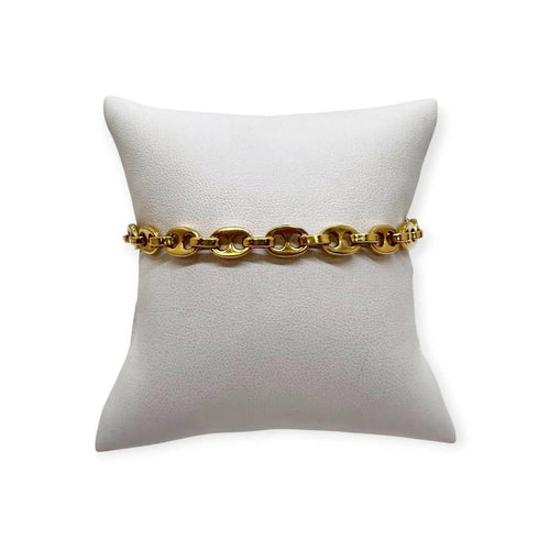 Bracelet maille grain de café en or jaune 58 Facettes 330099366