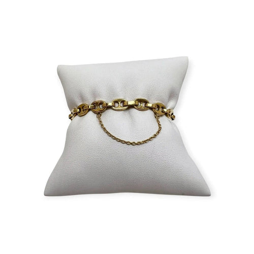 Bracelet maille grain de café en or jaune 58 Facettes 330099366