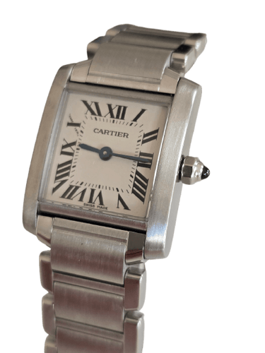 Cartier Tank Française - Montre en acier inoxydable 58 Facettes 1