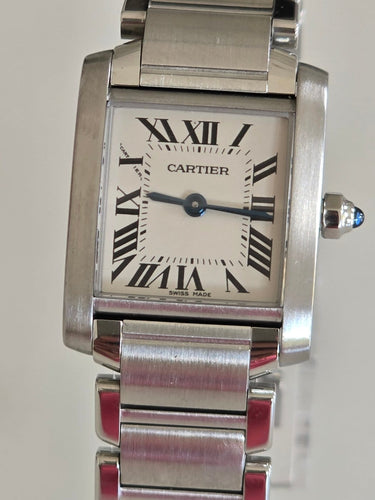 Cartier Tank Française - Montre en acier inoxydable 58 Facettes 1