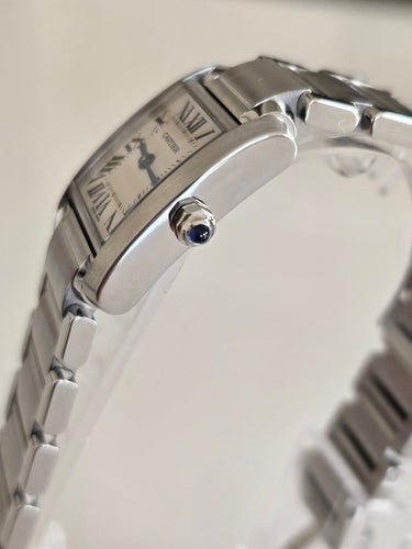 Cartier Tank Française - Montre en acier inoxydable 58 Facettes 1