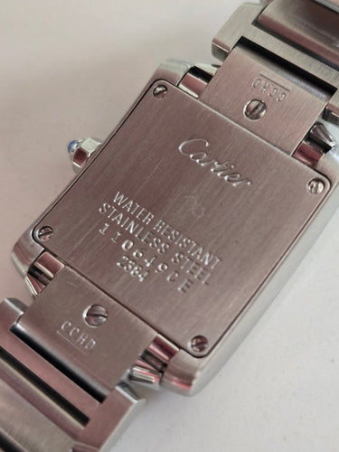 Cartier Tank Française - Montre en acier inoxydable 58 Facettes 1