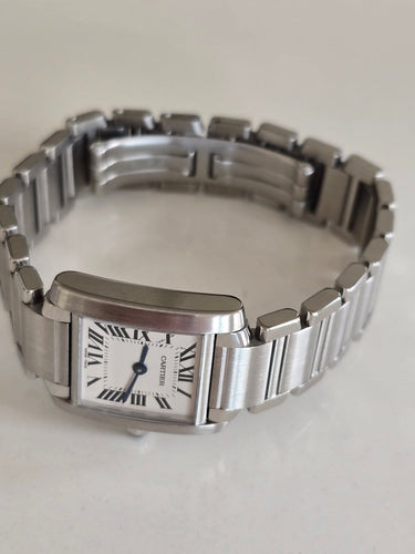 Cartier Tank Française - Montre en acier inoxydable 58 Facettes 1